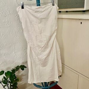 White Strapless Dress